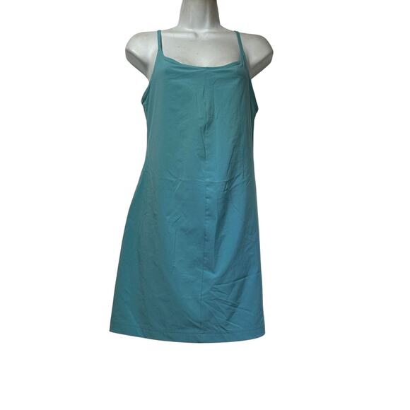 Columbia Blue Stretch Pleasant Creek Built In Bra & Shorts SPF 50 Tennis Dress - Picture 5 of 11